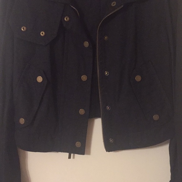 BCBG Maxazria black motorcycle jacket size medium - Picture 8 of 11